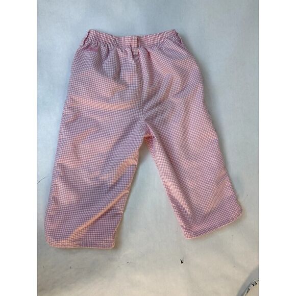 Vintage 1999 Gingham Capri Pants Pedal Pusher Pink Osh Kosh - Girls Size 6X - Picture 2 of 7